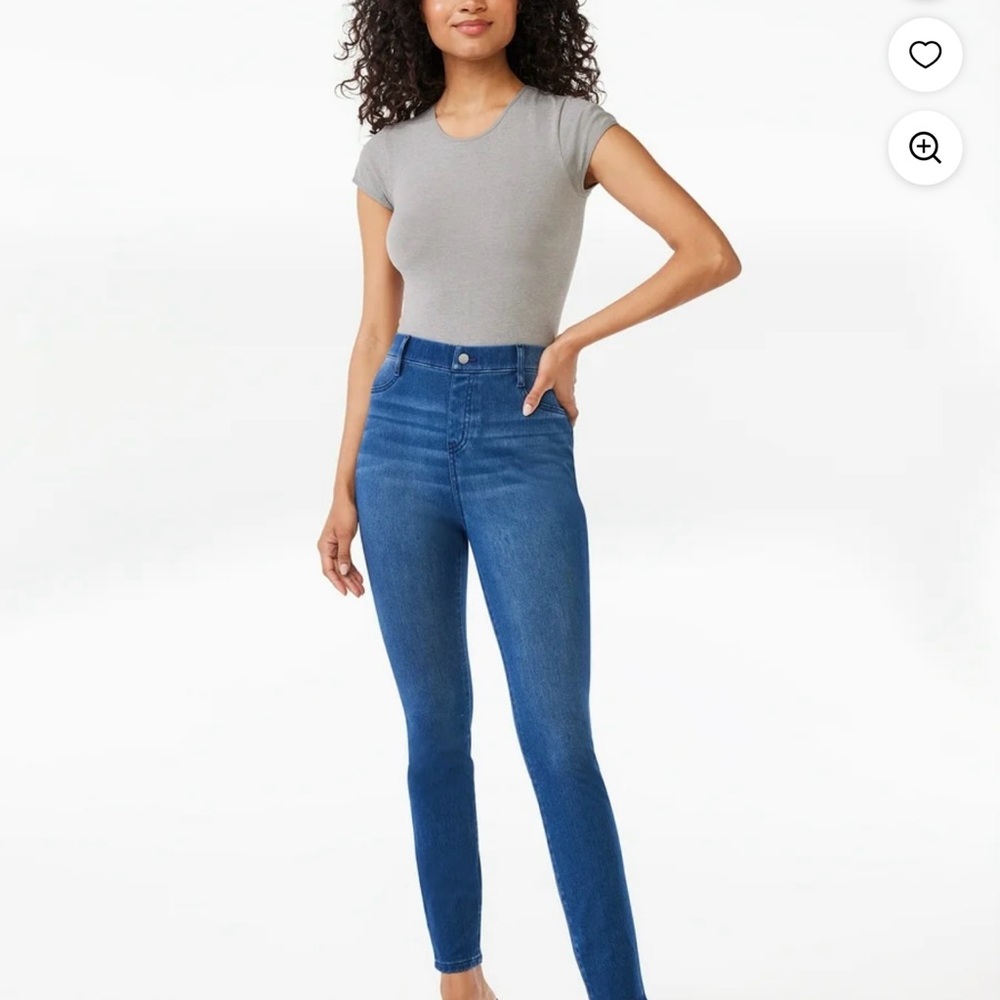 Time and Tru High Rise Blue Jeans